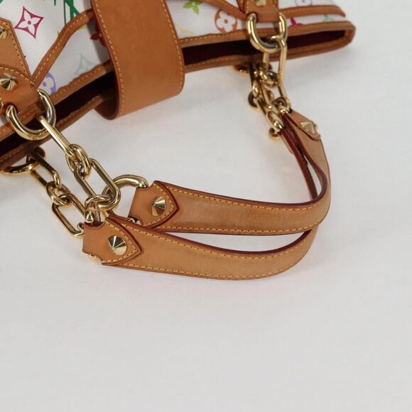 LOUIS VUITTON Monogram Multicolor Annie GM Tote Bag White M40303 LV Auth 133621V - Picture 8 of 16